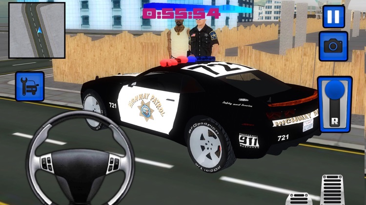 The Police Car Driver City parking 3d Simulator