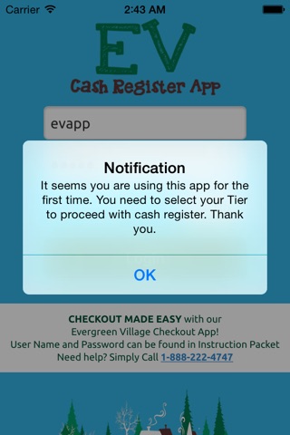 Evergreen Village Checkout App screenshot 4