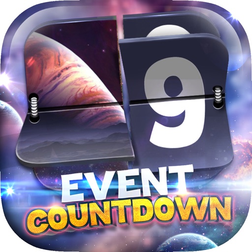 Event Countdown Beautiful Galaxy & Stars Wallpaper  - “ The Space and Solar system ” Pro icon