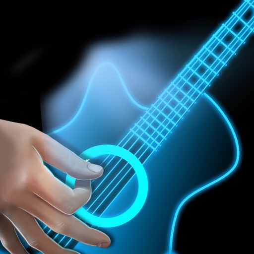 Simulator Guitar Hologram Icon