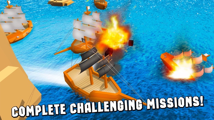 Pixel Pirate Ship Simulator 3D screenshot-3
