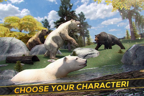 Wild Bear Simulator . The Free Bears Survival Racing Game 3D screenshot 4