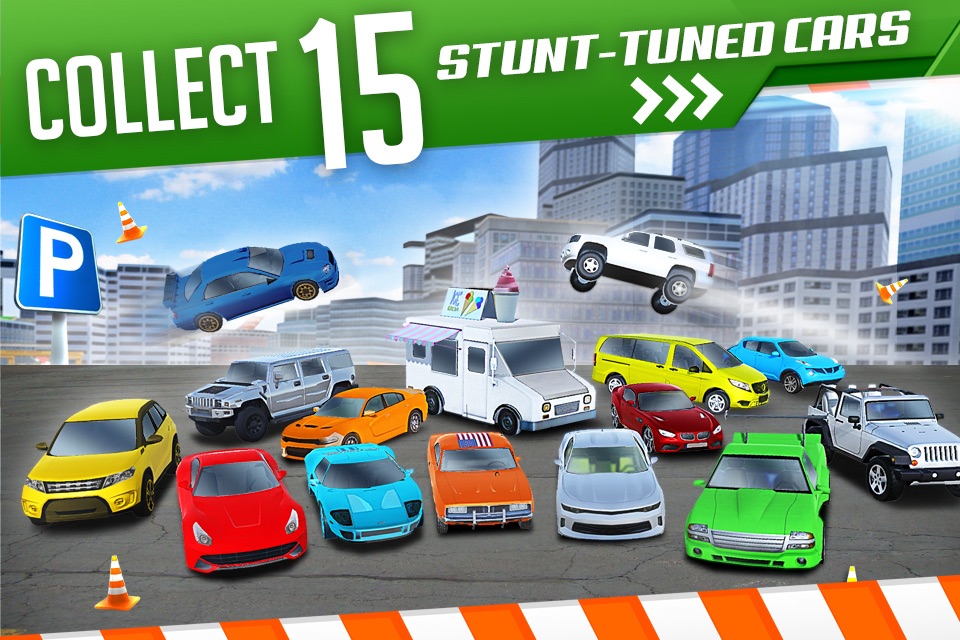 Roof Jumping 3 Stunt Driver Parking Simulator an Extreme Real Car Racing Game screenshot 2