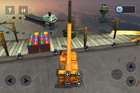 Shipping Port Crane 3D – Cargo Transporter Cruise Ship Simulation Game screenshot 2