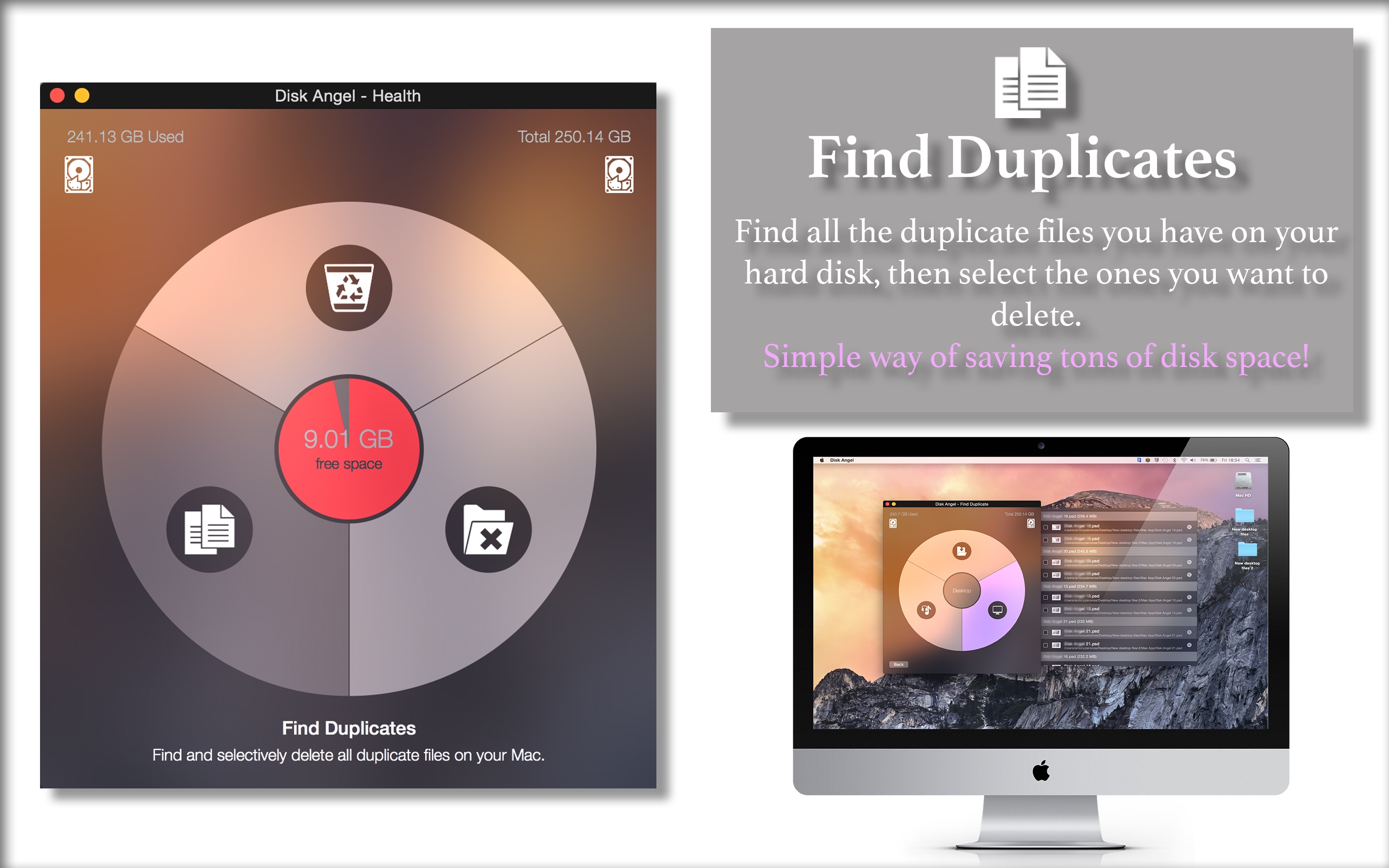Screenshot do app Disk Angel 3-in-1 Cleaner Space Saver & Duplicates