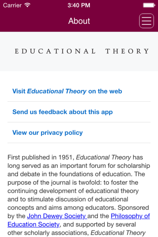 Educational Theory screenshot 2