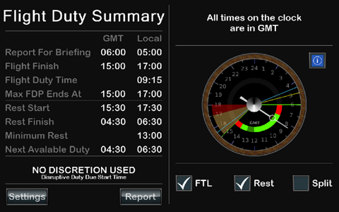 EASA Limits screenshot 2