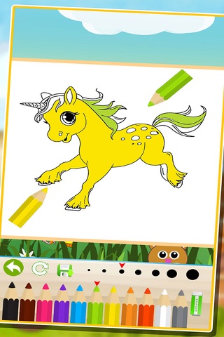Kids Animal Coloring Book : Cute Cat Dog Kitten Pet Pony Painting for Preschool screenshot 3
