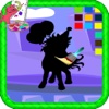 Paint Kids Page Game Horse Paint Edition