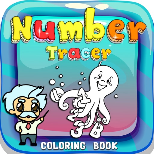 Numbers Tracer Phonics Coloring Book: Learning Basic Math Free For Toddlers And Kids! iOS App
