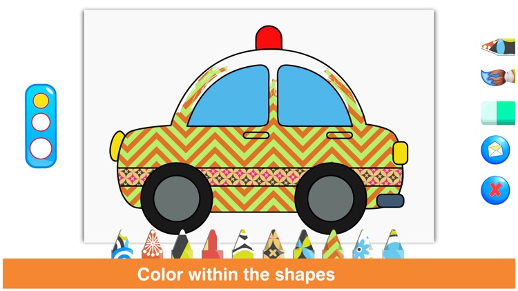 Cars Colorbook Free : Coloring book of super cars, ambulance, SUV, taxi and other vehicles for kids and preschoolers