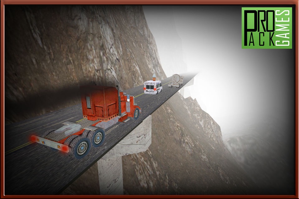 Diesel Truck Driving Simulator - Dodge the traffic on a dangerous mountain highway screenshot 2