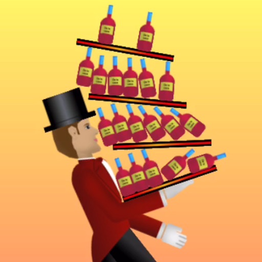 Waiter Rush: Run faster, keep the balance, don't drop the bottles!!! Icon