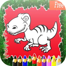 Activities of Dino Paint Drawing Color : Cute Caricature Art Idea Pages For Kids