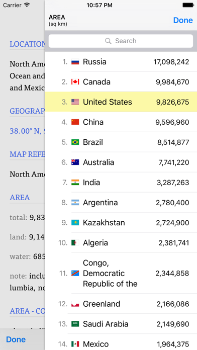 The CIA World Factbook Screenshot 3