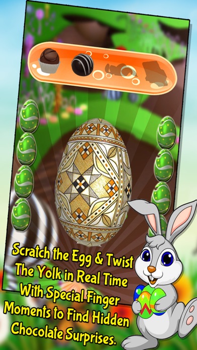 How to cancel & delete Surprise Eggs Easter's Greetings - Peel, scratch & squeeze the yolk to collect hidden gifts in Bunny's Easter basket from iphone & ipad 1
