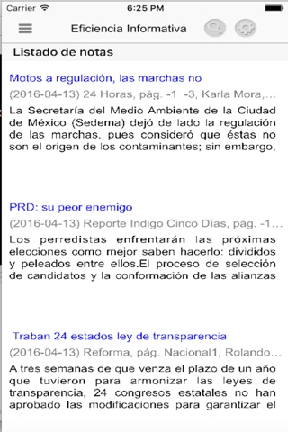 Eficiencia Informativa screenshot 3