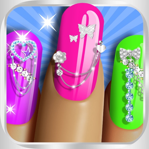 Nail Polish Pro™ Nail Art Designer Game Featuring Sparkling Holo Gel Icon