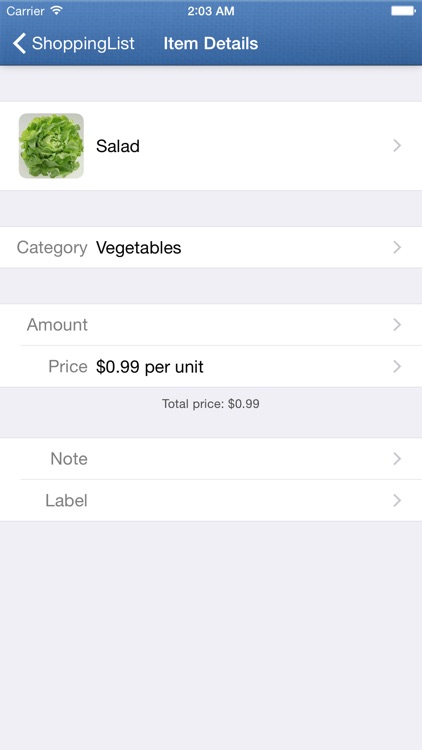 ShoppingList