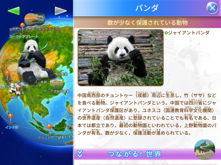 地理×歴史でつながる　地球儀