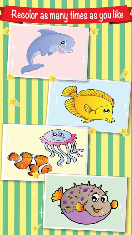 Little Ocean World: Mermaid Coloring Pages - Princess of Sea Beach Holiday Drawing Paint Learning for Kids screenshot-3