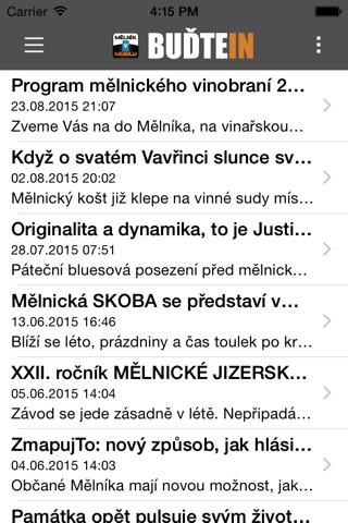 Mělník v mobilu screenshot 2