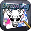 Drawing Desk Tattoo Skulls : Draw and Paint Designs on Coloring Book Edition
