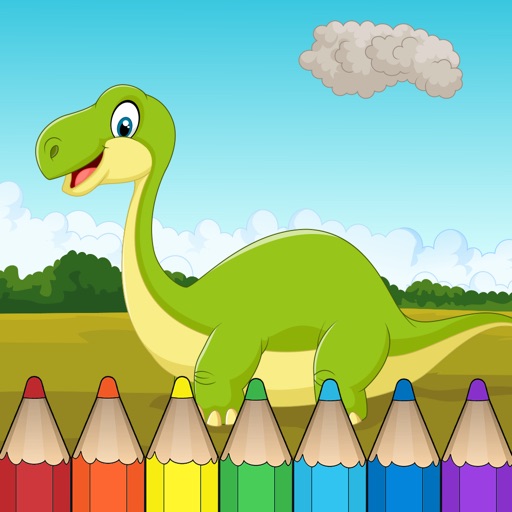 Dinosaur Coloring Book - Free Fun Educational Dinosaur Drawing Pages for Preschool iOS App