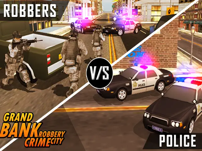 Bank Robbery - crime city police shooting 3D free, game for IOS