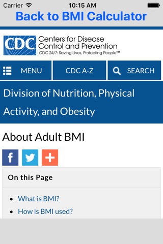 BMI Calculator and Information screenshot 3