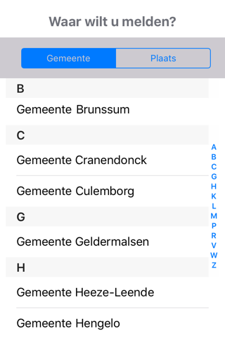 MijnGemeente APP - náhled