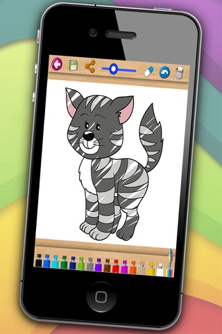 Paint cats lovely kittens coloring book - Premium screenshot 4