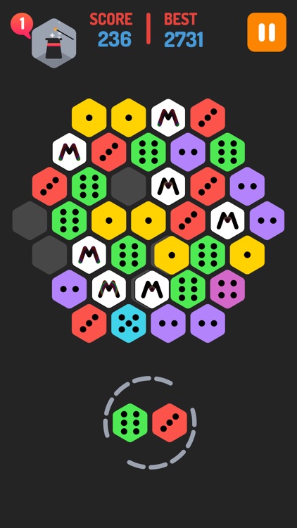 Merge Blocks - Merging hexagon puzzle fun game, rotate and merged