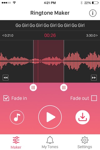 Ringtone Maker – create ringtones with your music - náhled