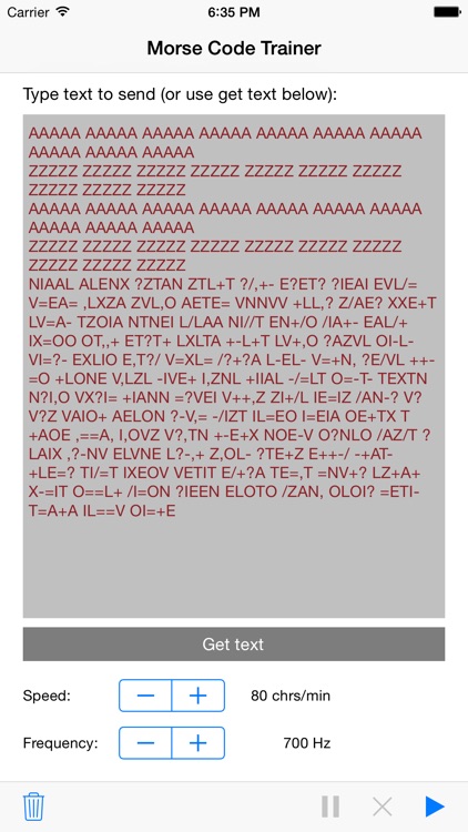 Morse Code Trainer App