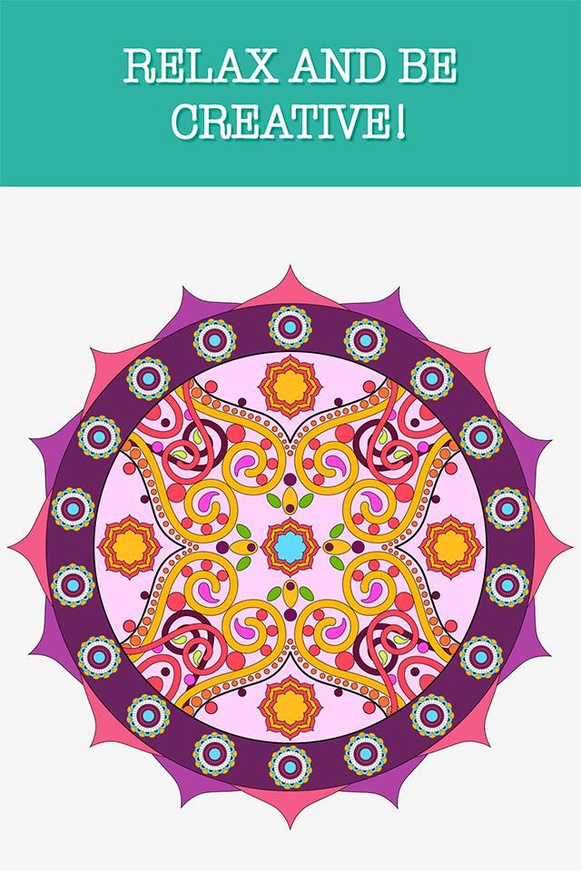 Coloring Books Mandala Adult Games For Relax screenshot 3