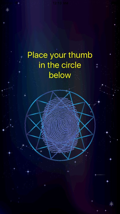 Daily Horoscope Fingerprint Scanner