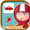 Memory game for children: memory cars. Learning game for boys - Premium