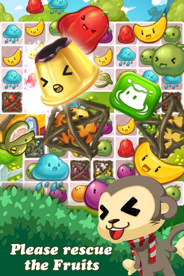 Monkey Fruits Crush screenshot 2