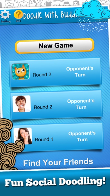 Doodle With Buddies : Fun Social Multi-player Drawing and Guessing Free Addicting Game to Play Family and Friends