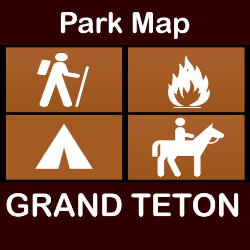 Grand Teton National Park : GPS Hiking Offline Map Navigator icon