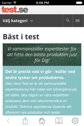 Test.se – Bäst i test screenshot 2