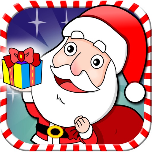 Santa Christmas Gift Run Icon