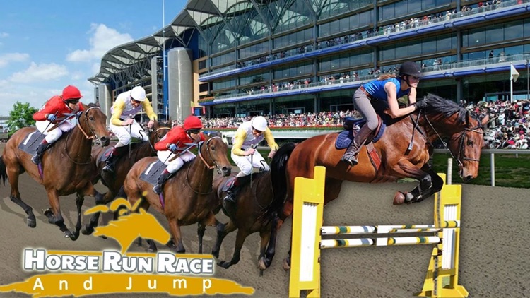 Horse Race Run & Jump - 3D Horse Jumping Stunts , Free HD Racing Game screenshot-4