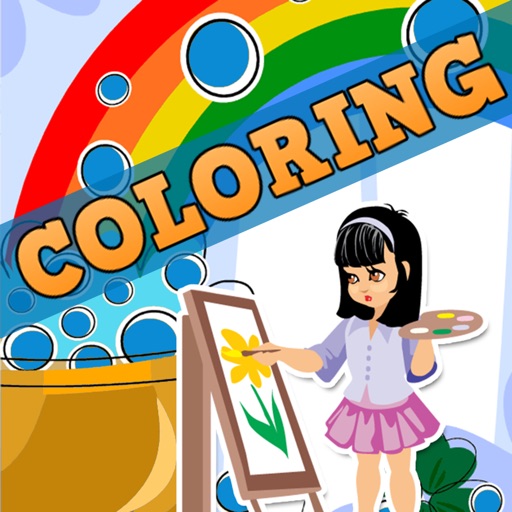 Cute Animals Coloring Books Icon