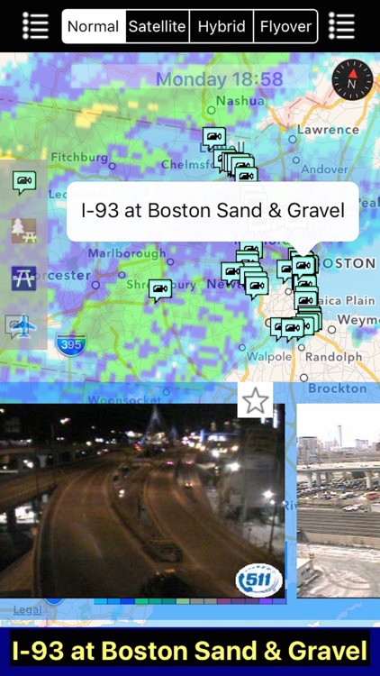 Massachusetts/Boston NOAA Radar with Traffic Cameras 3D