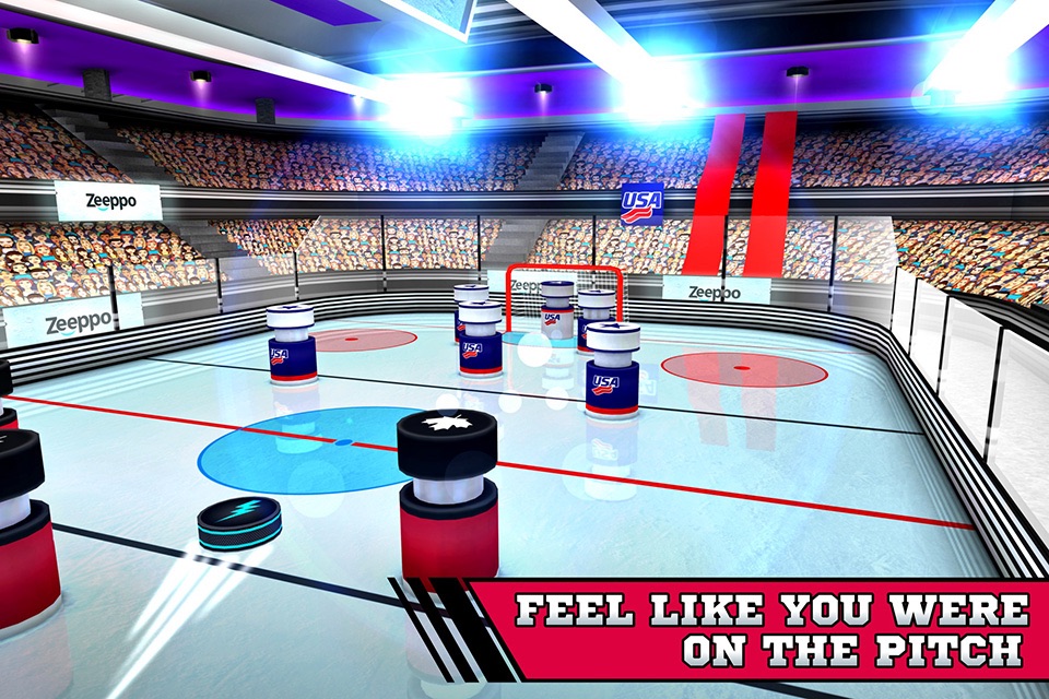 Pin Hockey - Ice Arena - Glow like a superstar air master screenshot 3