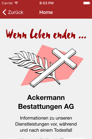 Ackermann Bestattungen AG screenshot 2