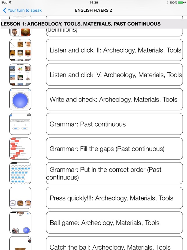 English Flyers 2 for iPad Learn Speaking