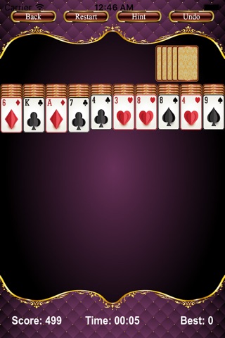 Spider Solitaire: a patience game screenshot 2